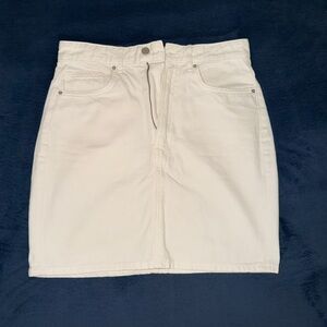 H&M White Mini Skirt